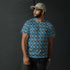 Bright Colorful Recycled Men’s Sports Jersey | Stylish, Eco-Friendly Activewear | Trendy Athletic Shirt | Comfortable, Fashion Sportswear The Aurora Touch