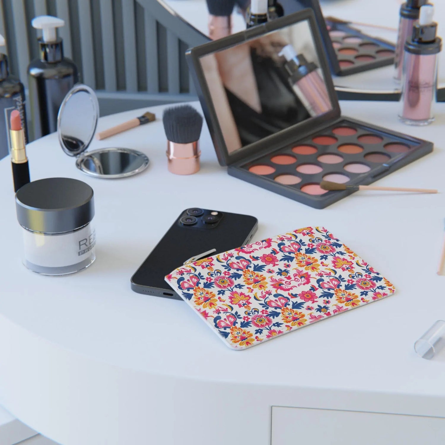 Colorful Floral Mini Clutch Bag - Perfect for Parties, Travel, Gifts, Makeup Organizer, and Festivals The Aurora Touch
