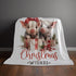 Velveteen Plush Blanket, Country Xmas Farm House Decor Fleece Warm Animal Print Throw, Cozy Winter Holiday Gift, Home Living Room Bedding The Aurora Touch