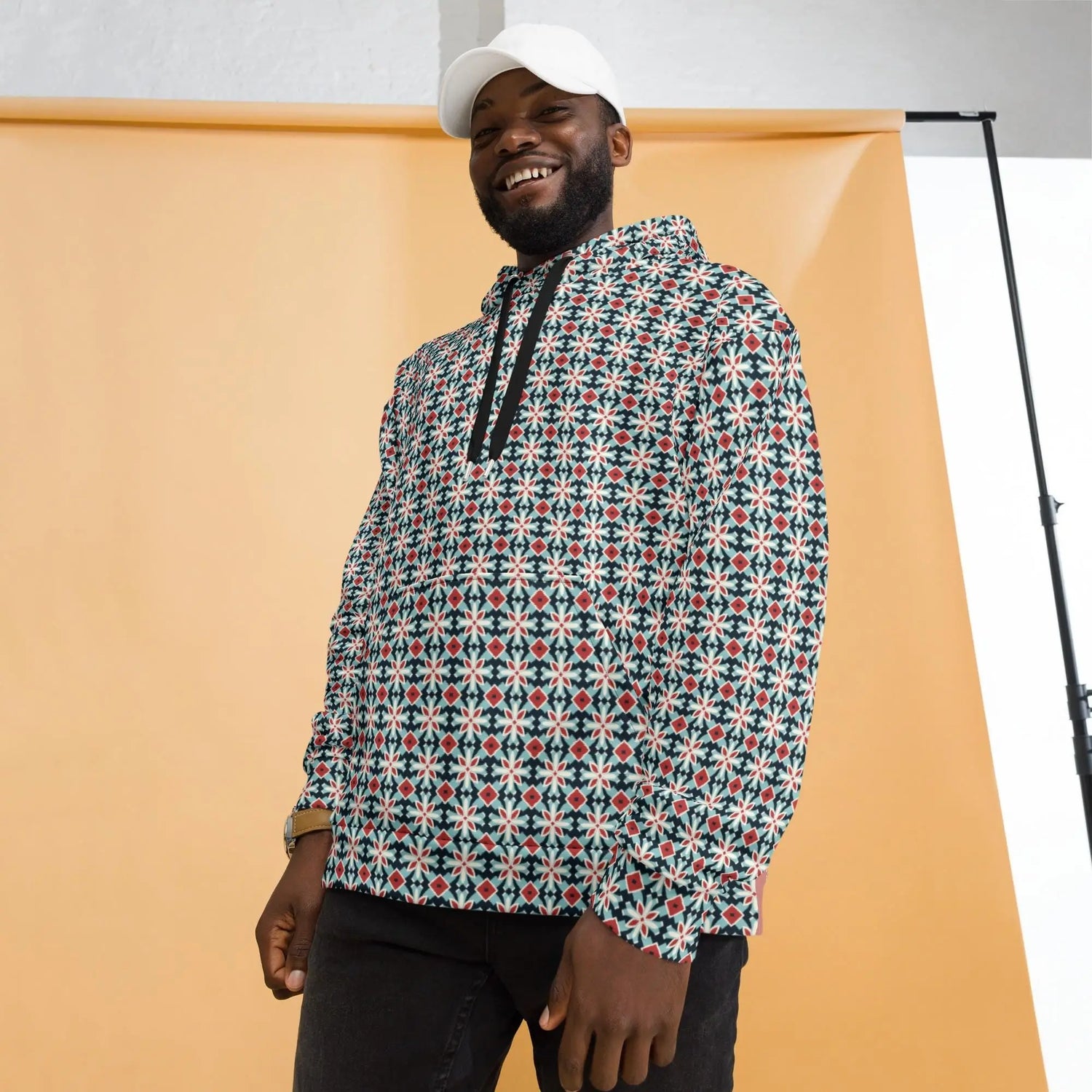 Vibrant All-Over Print Hoodie for Men - Ultra-Soft, Comfortable, Stylish - Perfect for Casual Wear & Bold Fashion Statements