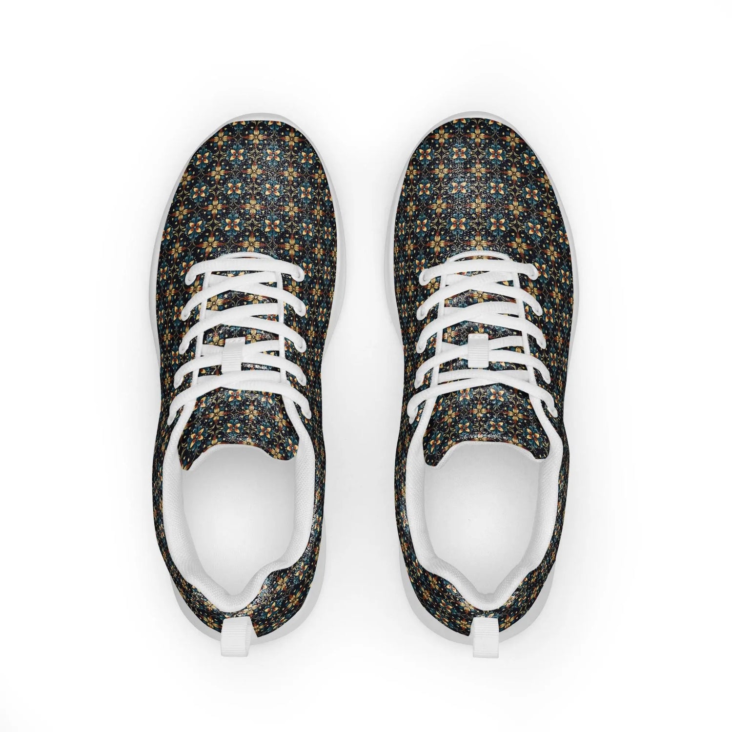 Geometric All-Over Pattern Men’s Athletic Shoes – Trendy, Comfortable, Stylish Casual Sneakers for Everyday Wear & Sports