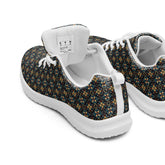 Geometric All-Over Pattern Men’s Athletic Shoes – Trendy, Comfortable, Stylish Casual Sneakers for Everyday Wear & Sports