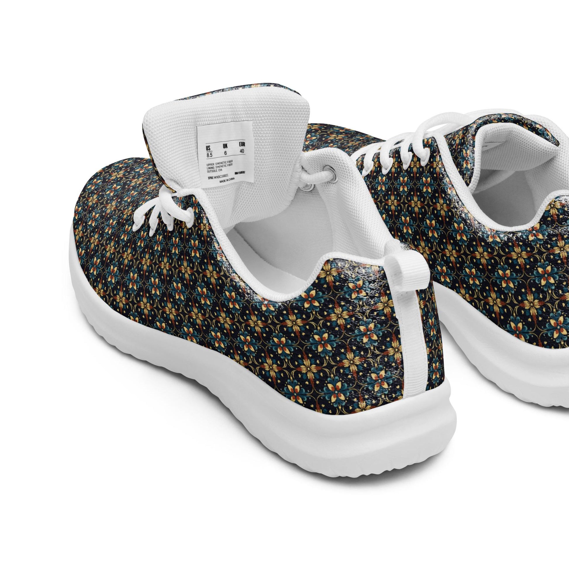 Geometric All-Over Pattern Men’s Athletic Shoes – Trendy, Comfortable, Stylish Casual Sneakers for Everyday Wear & Sports