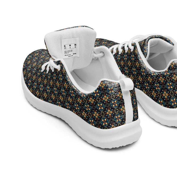 Geometric All-Over Pattern Men’s Athletic Shoes – Trendy, Comfortable, Stylish Casual Sneakers for Everyday Wear & Sports