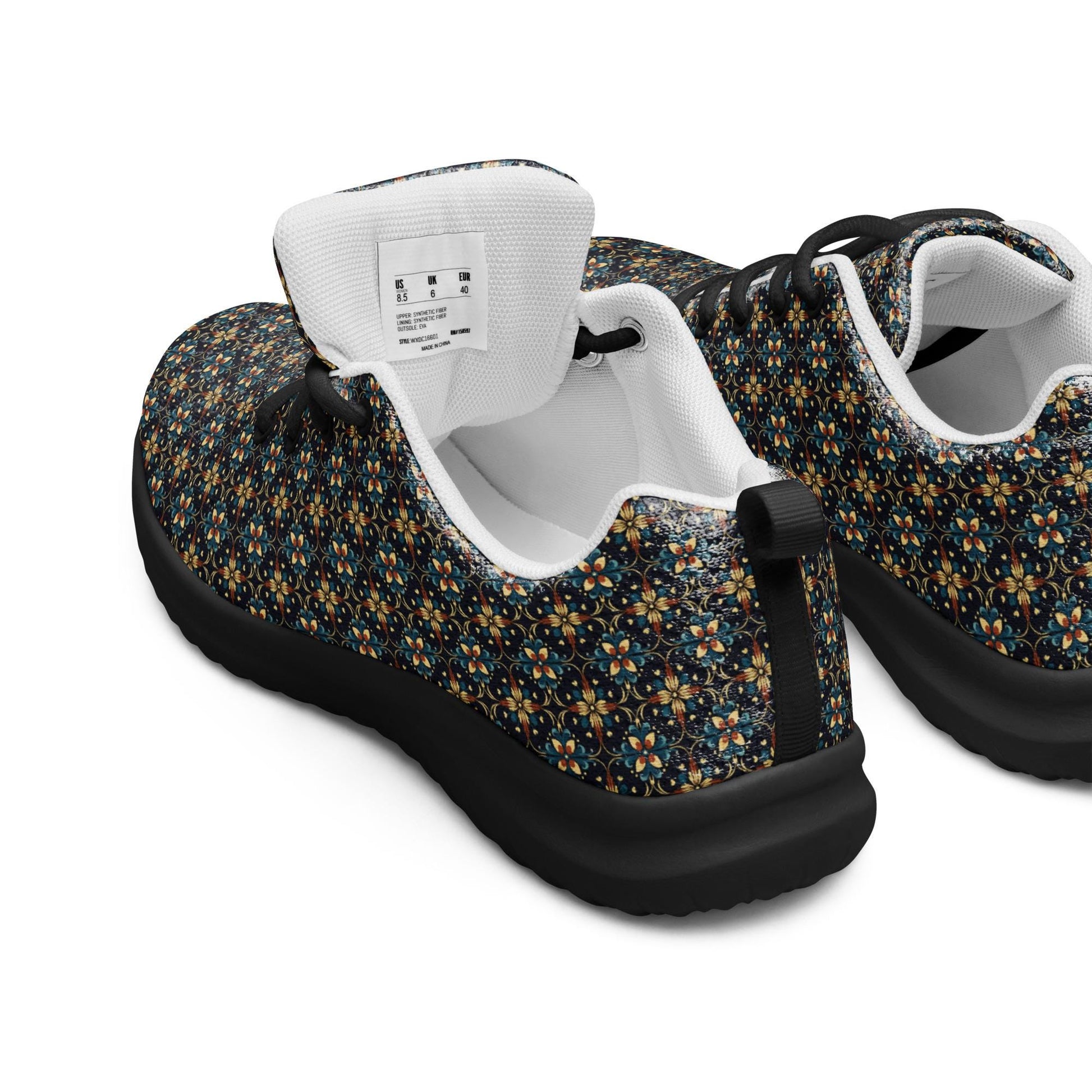 Geometric All-Over Pattern Men’s Athletic Shoes – Trendy, Comfortable, Stylish Casual Sneakers for Everyday Wear & Sports