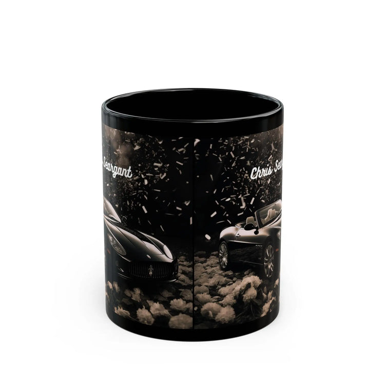 Mug, 11oz Sexy Black Maserati Mug - Personalized Coffee Mug for Boyfriend, Son Birthday Gift, Entrepreneur, Stock Broker - Black Mug Gift The Aurora Touch