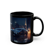 Mug, 11oz Sexy Personalized Black Mercedes Mug, Luxury Car Design, Xmas Gift, gift for Entrepreneur, stock broker gift, Personalized Black The Aurora Touch