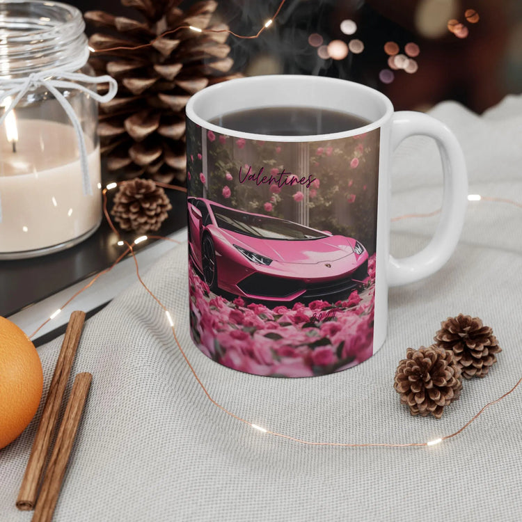 Pink Lamborghini Personalized Ceramic Mug 11oz, Holiday Gift Idea for Her, Sassy Gift, Business Women Gift, Gift for Boss, Gift for Her The Aurora Touch