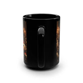 Realistic Santa Black Mug 15oz, Santa Claus Holiday Gift, Unique Kitchen Decor, Housewarming Gift, Stocking Stuffer, Teacher & Aunt Gift The Aurora Touch