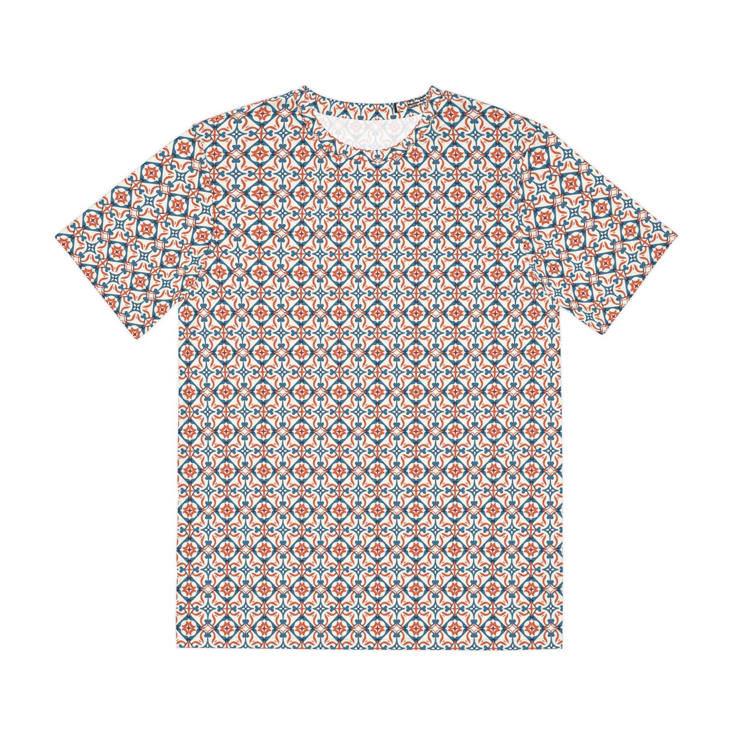 Stylish Men's Polyester Tee - Geometric Print, Casual Wear, Summer Fashion, Gift for Him, Outdoor Events, Graphic Tee