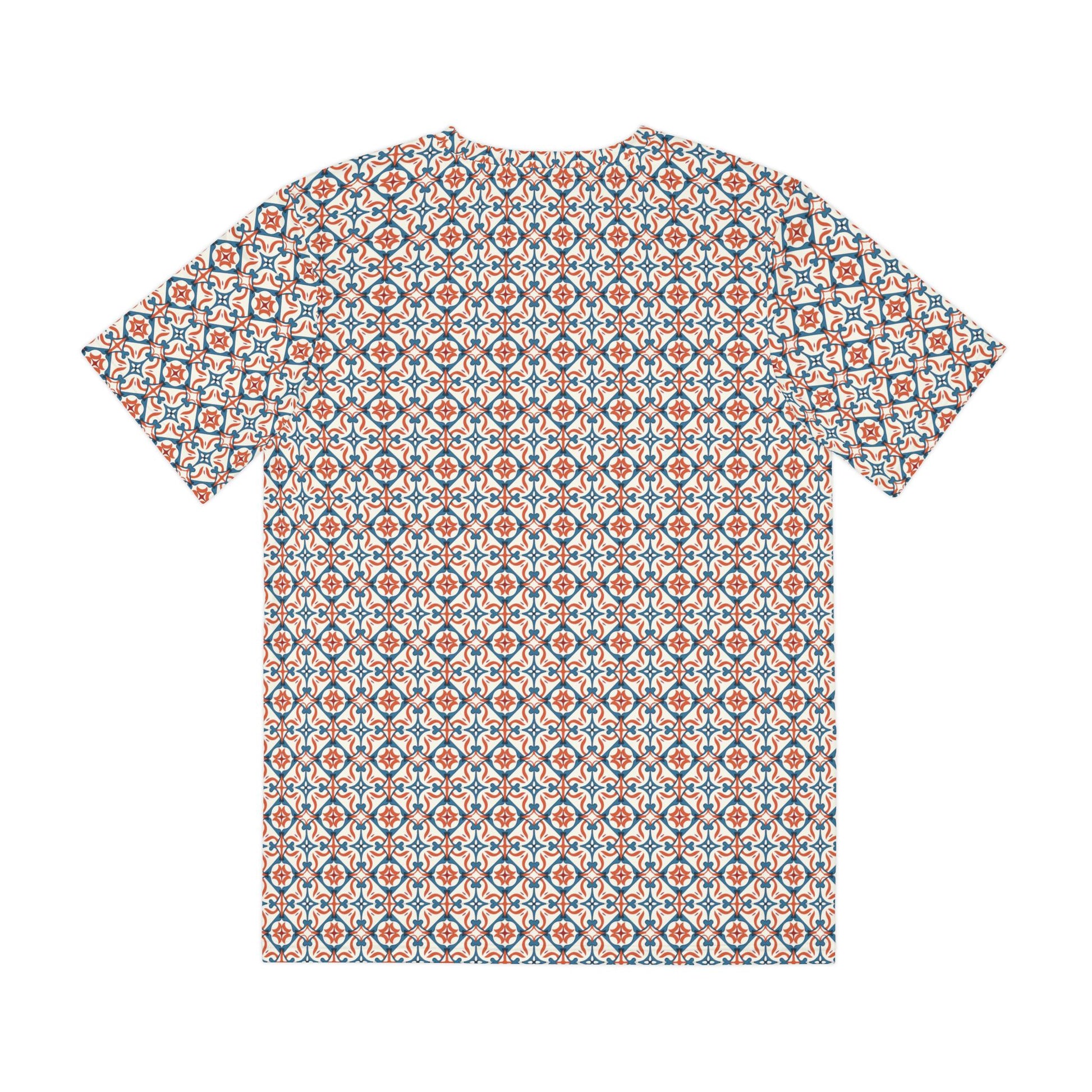 Stylish Men's Polyester Tee - Geometric Print, Casual Wear, Summer Fashion, Gift for Him, Outdoor Events, Graphic Tee