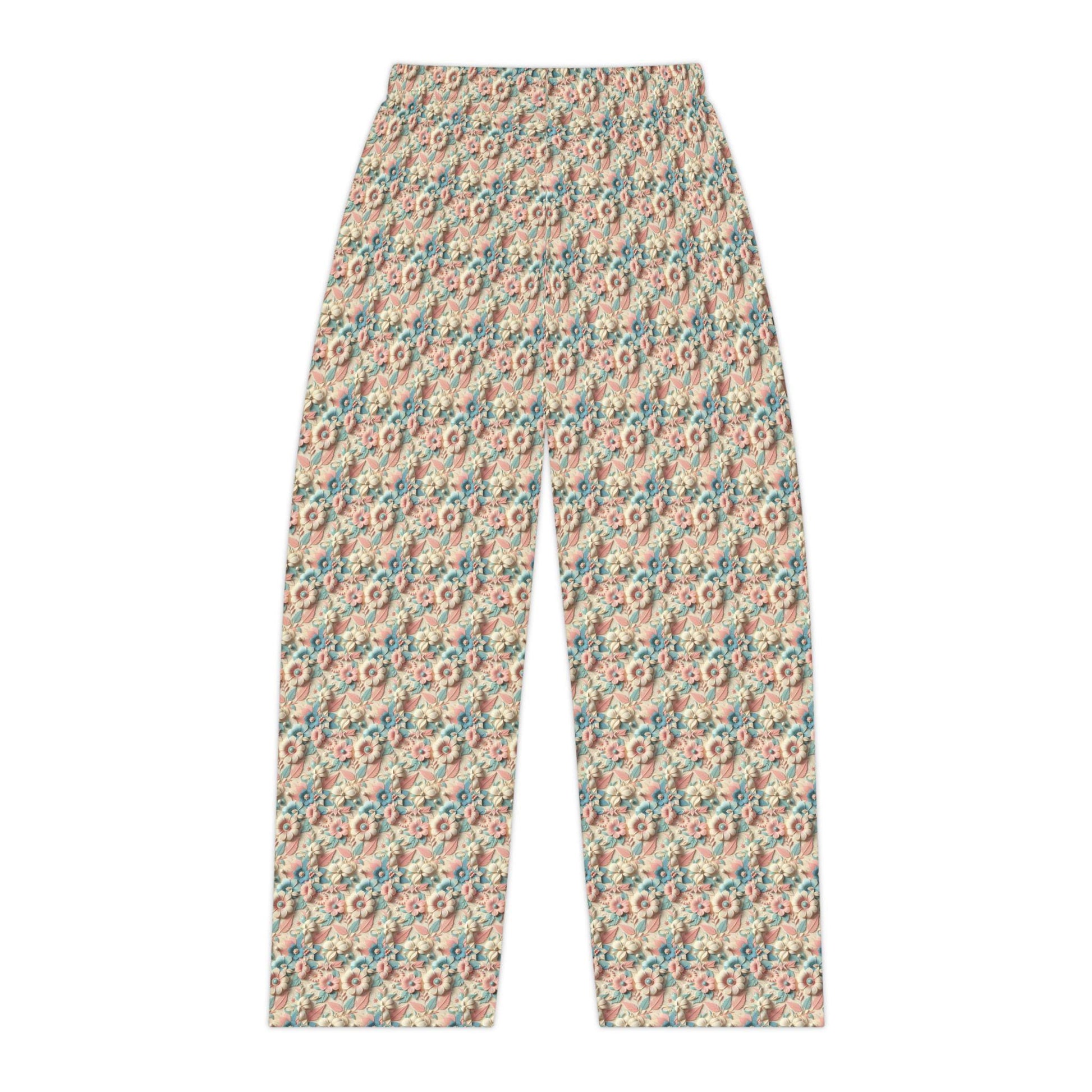 Cozy Floral Women's Pajama Pants, Relaxing Sleepwear, Soft Lounge Pants, Perfect for Lounging and Gifting