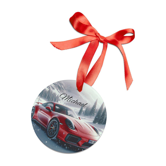 Personalized Luxury Car Ornament, Custom Holiday Decoration, Unique Gift for Car Lovers, Winter Keepsake, Car Enthusiast Ornament