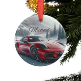 Personalized Luxury Car Ornament, Custom Holiday Decoration, Unique Gift for Car Lovers, Winter Keepsake, Car Enthusiast Ornament The Aurora Touch