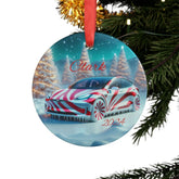 Personalized Acrylic  Ornament | Holiday Decor | Custom Car Ornament | Christmas Gift | Keepsake for Family & Friends | 2024 The Aurora Touch