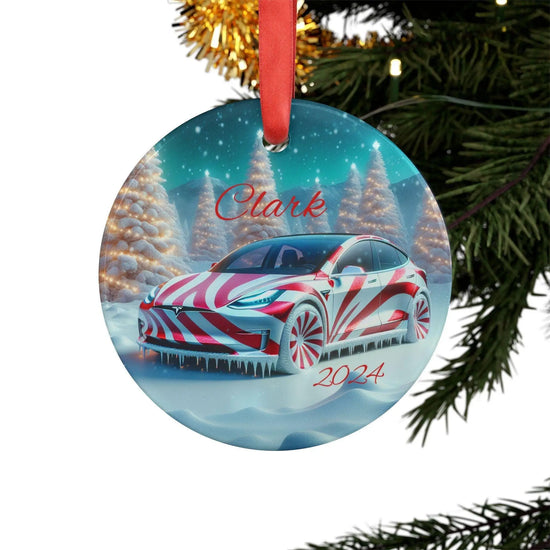 Personalized Acrylic  Ornament | Holiday Decor | Custom Car Ornament | Christmas Gift | Keepsake for Family & Friends | 2024 The Aurora Touch