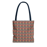 Vibrant Floral Tote Bag, Eco-Friendly Shopping Bag, Beach Tote, Gift for Her, Summer Accessory, Reusable Grocery Bag