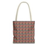Vibrant Floral Tote Bag, Eco-Friendly Shopping Bag, Beach Tote, Gift for Her, Summer Accessory, Reusable Grocery Bag