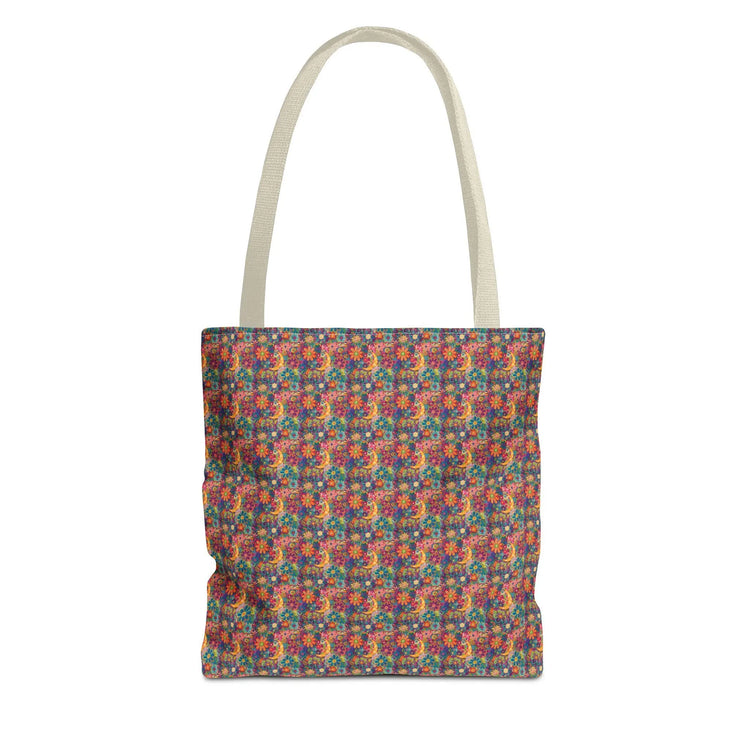 Vibrant Floral Tote Bag, Eco-Friendly Shopping Bag, Beach Tote, Gift for Her, Summer Accessory, Reusable Grocery Bag