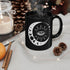 Celestial Black Mug - Eye and Moon Coffee Mug, Astrological Mystical Art, Magical Gift, Celestial Design Drinking Mug, Celestial Mug The Aurora Touch