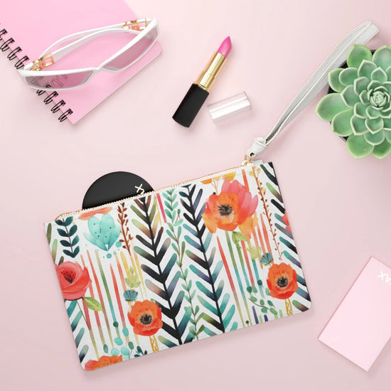 Floral Print Clutch Bag - Chic Handbag for Women, Perfect for Parties, Evenings Out, Gift for Her, Spring Accessories The Aurora Touch