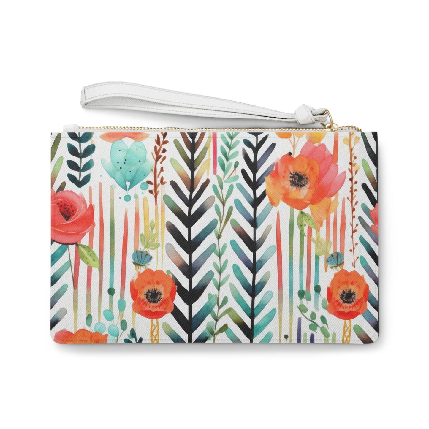 Floral Print Clutch Bag - Chic Handbag for Women, Perfect for Parties, Evenings Out, Gift for Her, Spring Accessories