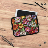 Floral 3D Embroidered Laptop Sleeve, Stylish Tech Case, Laptop Bag, Gift for Her, Cute Computer Sleeve, Spring Accessories The Aurora Touch