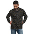 Exclusive 3D Black Gold Bomber Jacket for Men - Unique Design, Luxury Streetwear, Custom Fashion, Statement Outerwear The Aurora Touch