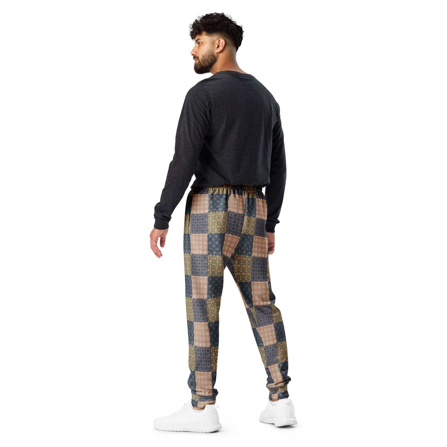 Men&#39;s Geometric Pattern Joggers | Trendy, Stylish, Comfortable Fashionable Activewear | Perfect for Casual & Streetwear Outfits