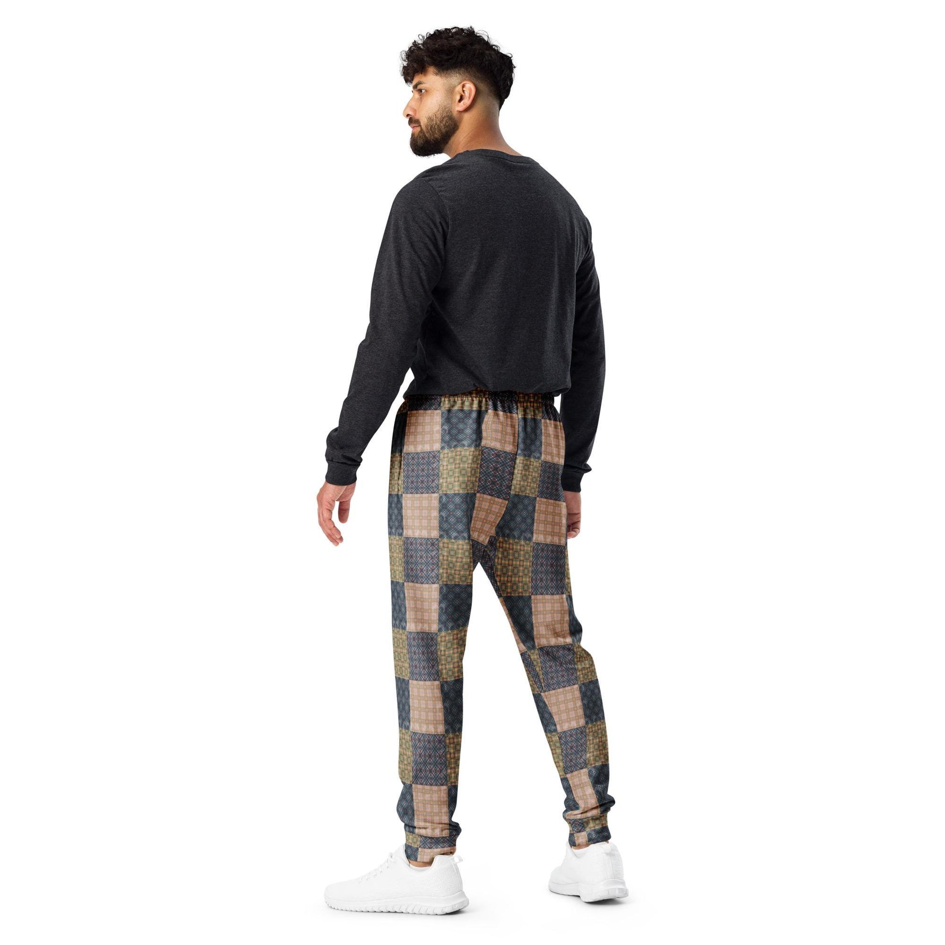 Men&#39;s Geometric Pattern Joggers | Trendy, Stylish, Comfortable Fashionable Activewear | Perfect for Casual & Streetwear Outfits