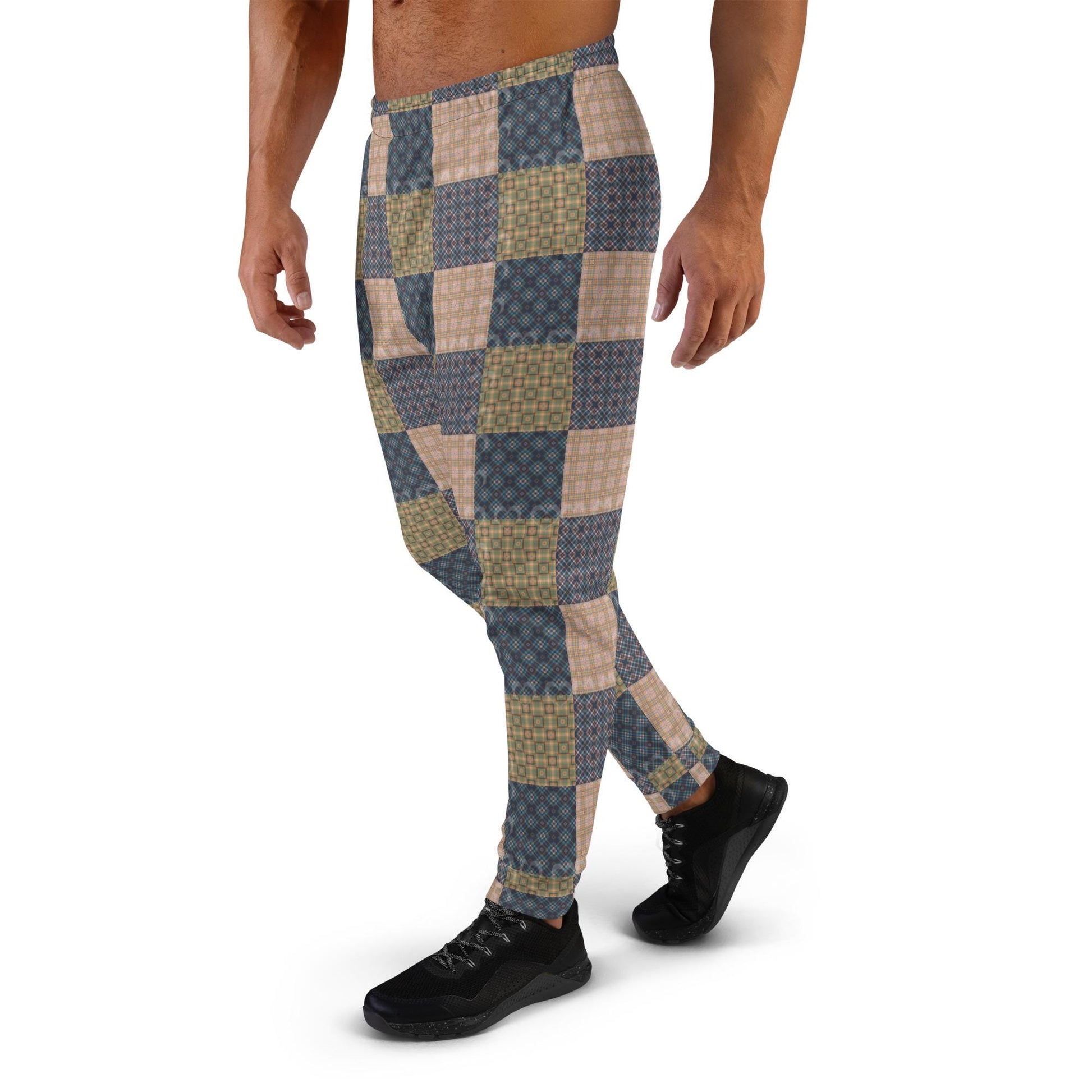Men&#39;s Geometric Pattern Joggers | Trendy, Stylish, Comfortable Fashionable Activewear | Perfect for Casual & Streetwear Outfits