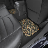 Bohemian Car Mats Set of 4, Artistic Auto Flooring, Vintage Style Car Accessories, Unique Gift for Travelers, Car Decor