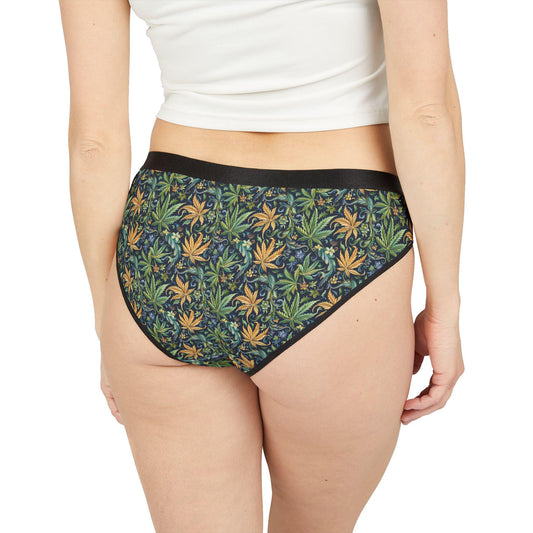 Floral Print Women's Underwear, Comfortable Bikini Briefs, Boho Style Panties, Gift for Her, Everyday Essentials