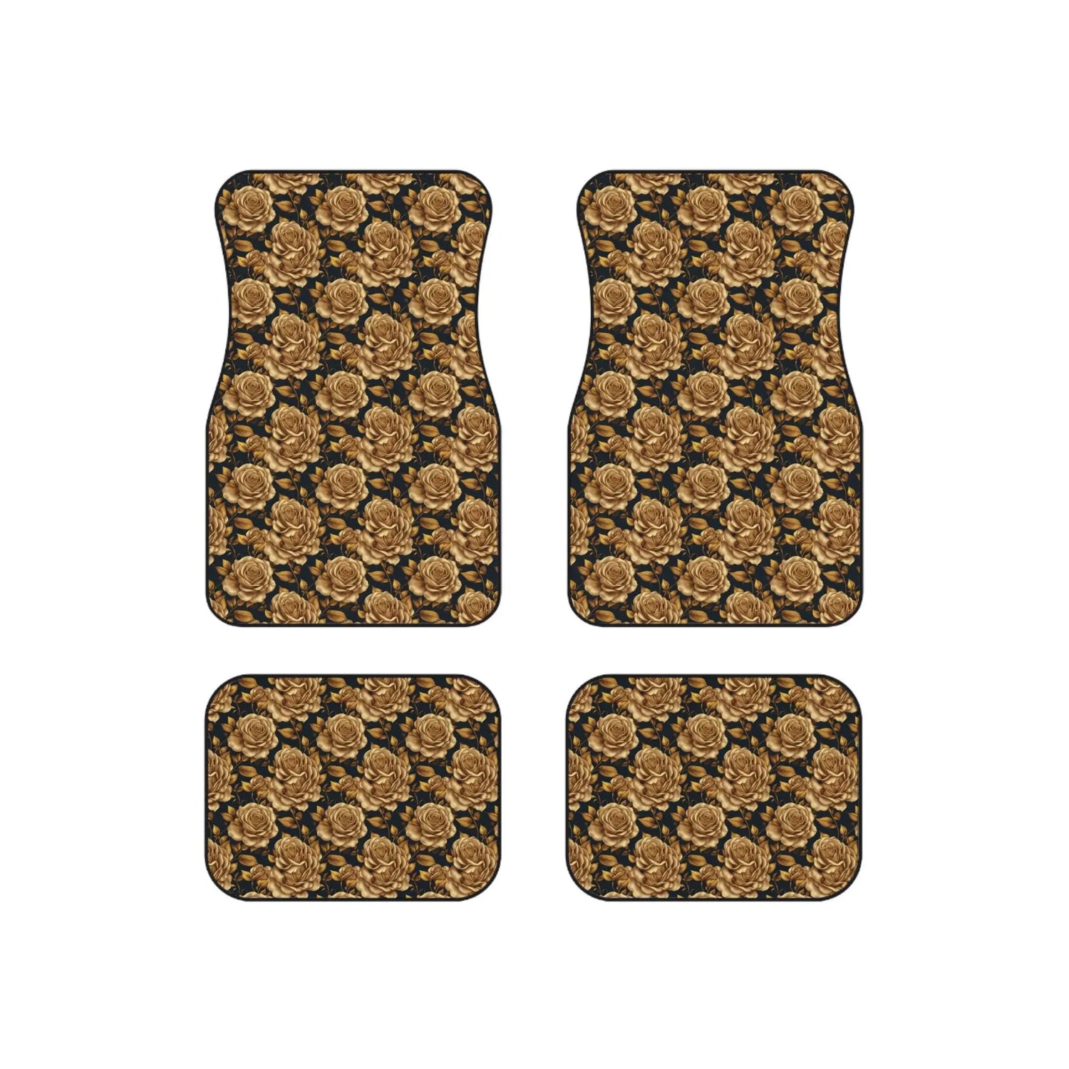 Elegant Floral Car Mats Set, Stylish Floor Mats for Cars, Vintage Rose Design for Home Decor, Unique Gift for Car Lovers, Car Accessories
