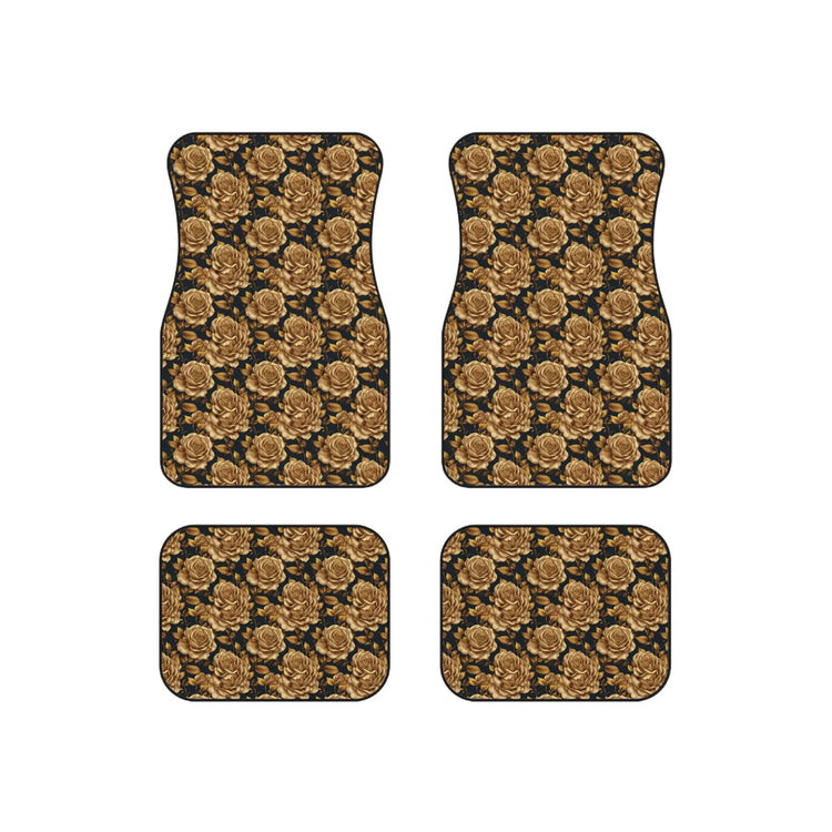 Elegant Floral Car Mats Set, Stylish Floor Mats for Cars, Vintage Rose Design for Home Decor, Unique Gift for Car Lovers, Car Accessories
