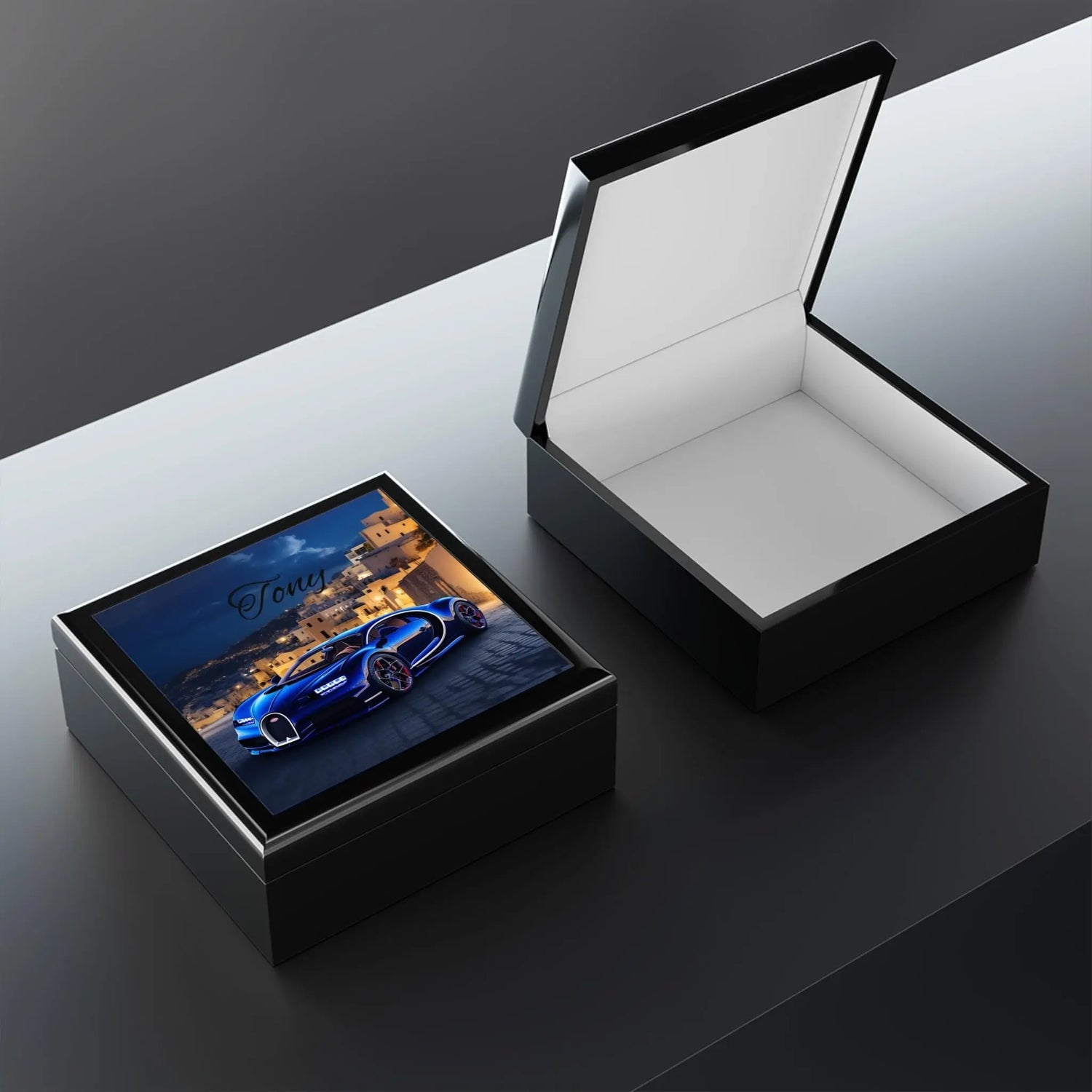Personalized Luxury Jewelry Box, Custom Car Decor, Gift for Him, Elegant Keepsake, Birthday, Anniversary, Father&