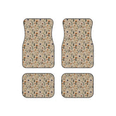 Floral Car Mats Set of 4, Elegant Car Accessories, Nature Inspired Vehicle Decor, Gifts for New Car Owners, Flower Design Floor Mats