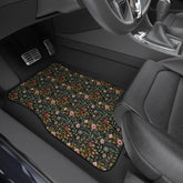 Floral Car Mats Set, Stylish Vehicle Floor Mats, Perfect for Flower Lovers, Great Gift for Home Decor, Car Accessories