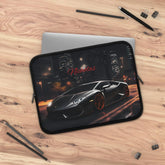 Personalized Black Lamborghini Laptop Sleeve, Custom Tech Case, Gamer Gift, Online Class Accessory, Back to School The Aurora Touch