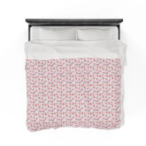 Valentines PrintVelveteen Plush Blanket, Cozy Throw, Soft Bedding, Home Decor, Perfect for Picnics, Gifts for Her, Bedroom