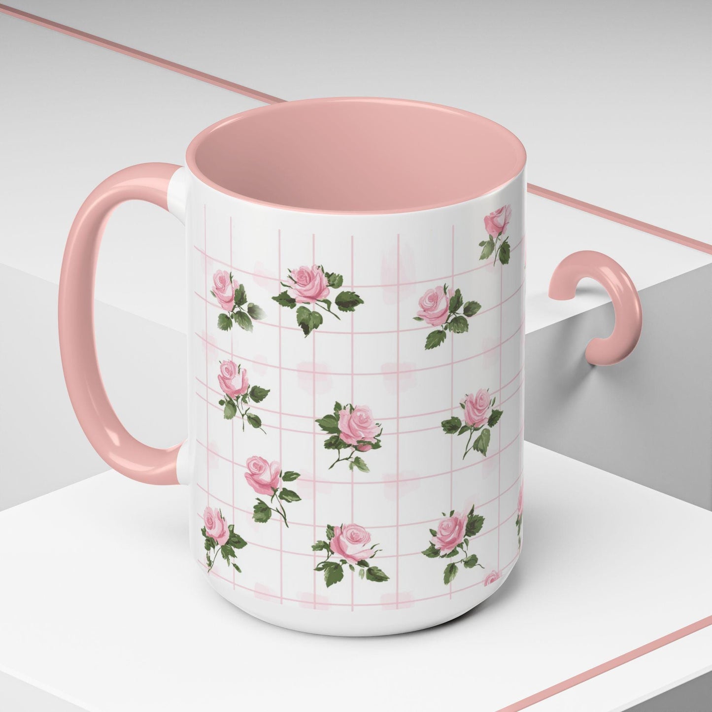 Charming Floral Accent Coffee Mug - Perfect for Tea Lovers, Gift Ideas, Mothers Day, Unique Home Decor, Floral Kitchenware
