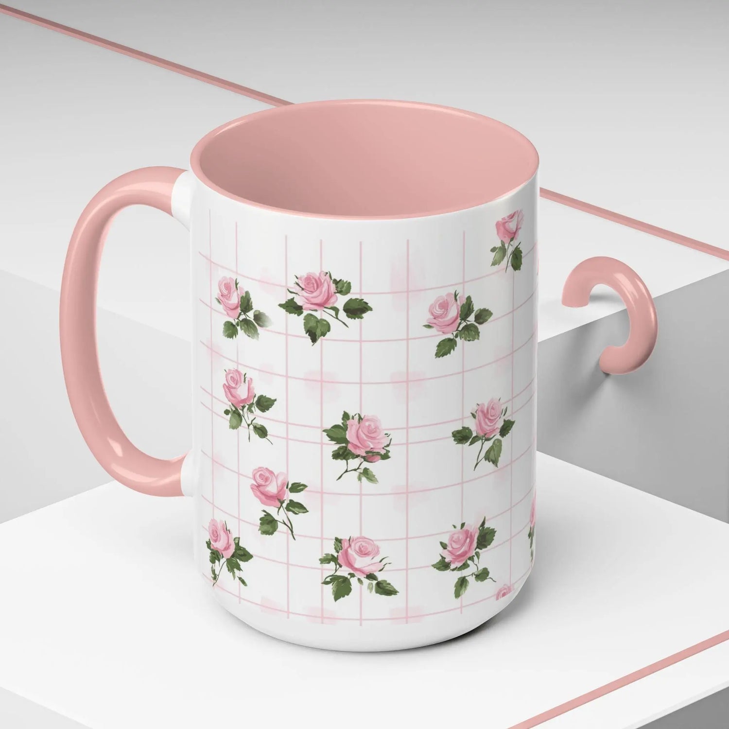 Charming Floral Accent Coffee Mug - Perfect for Tea Lovers, Gift Ideas, Mothers Day, Unique Home Decor, Floral Kitchenware