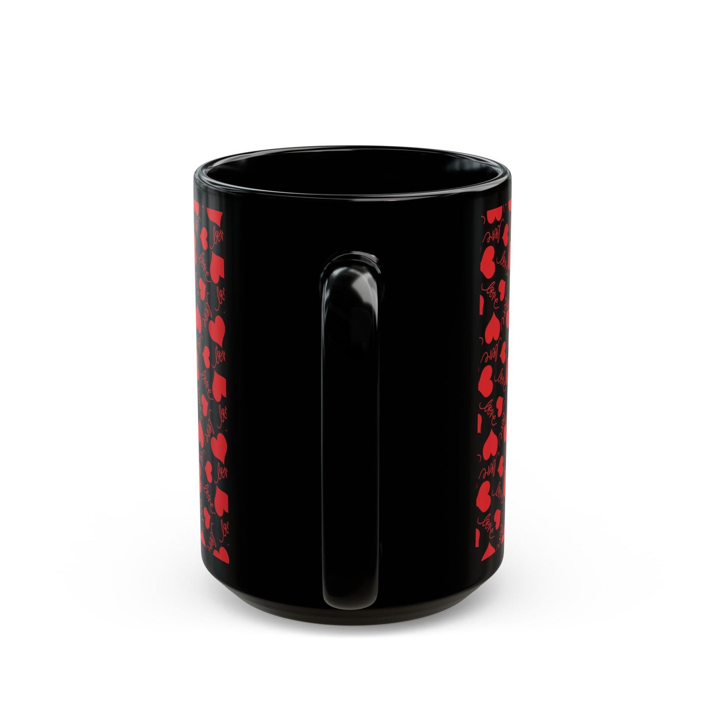 Red Hearts Love Mug - Perfect for Valentine's Day, Romantic Gifts, Coffee Lover, Home Decor, Unique Gift Idea