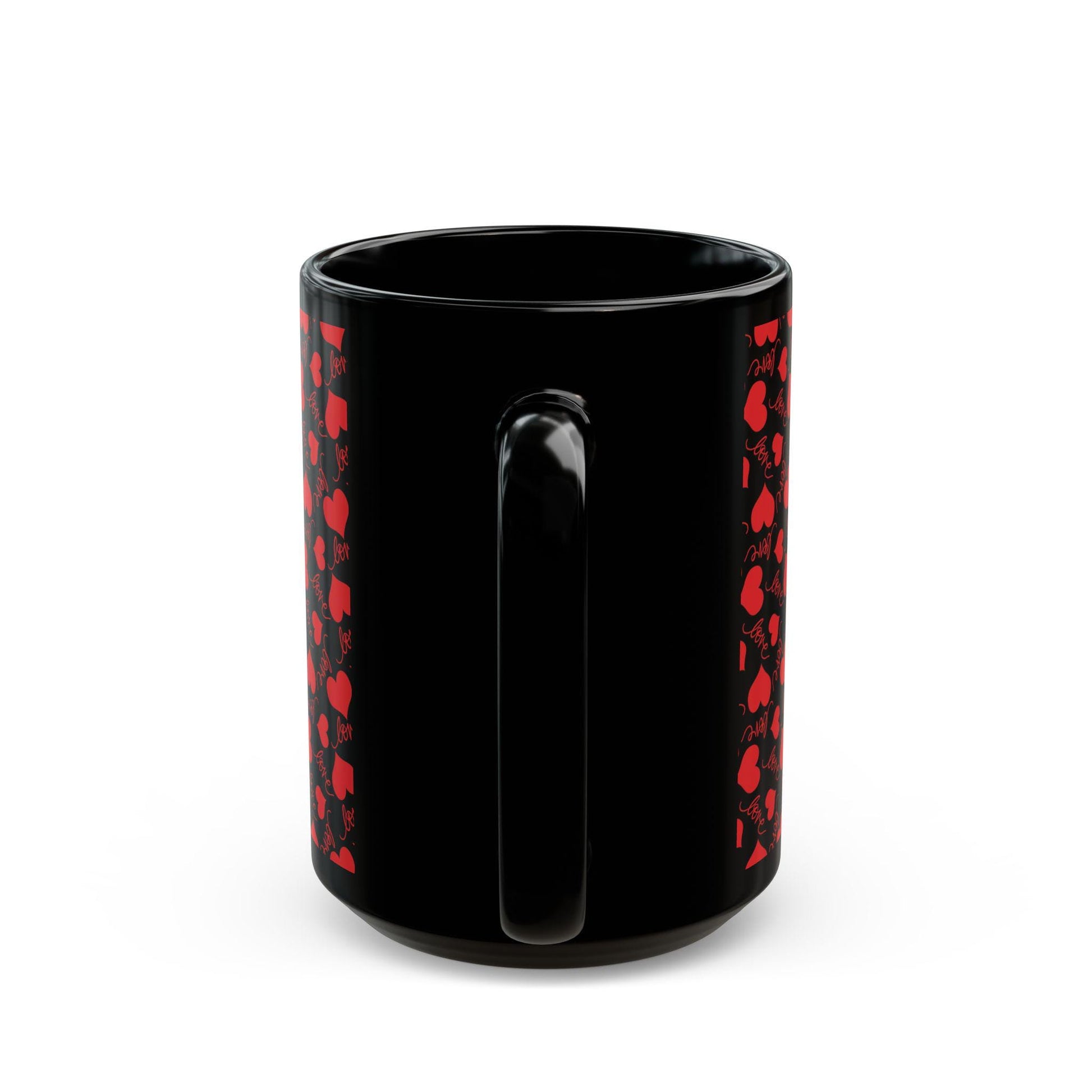 Red Hearts Love Mug - Perfect for Valentine's Day, Romantic Gifts, Coffee Lover, Home Decor, Unique Gift Idea