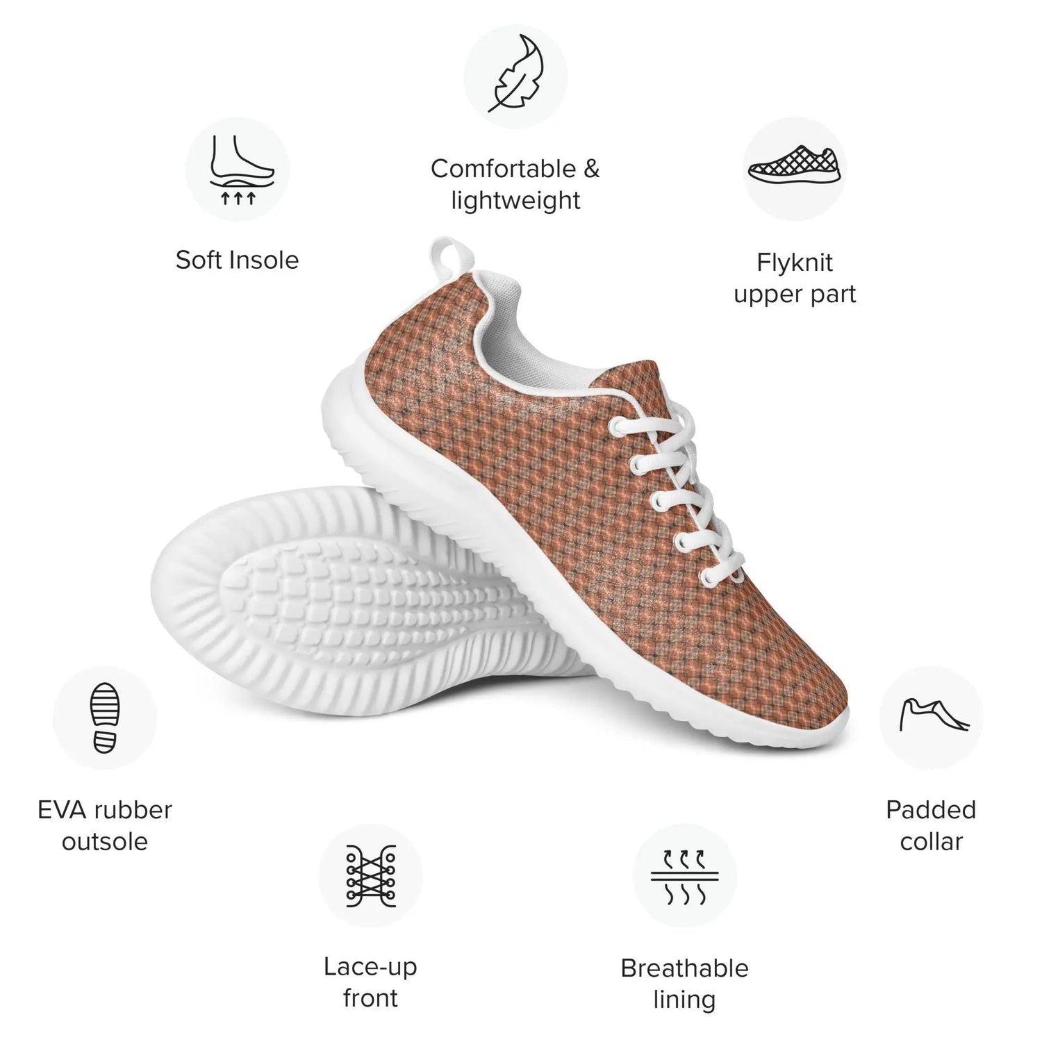 Men’s All-Over Print Athletic Fashion Shoes – Bold, Stylish, Comfortable for Sports, Training, & Everyday Wear