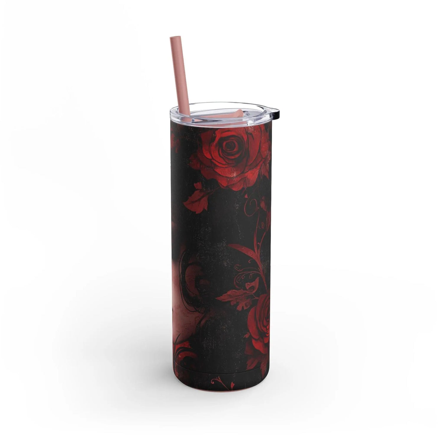 Gothic Chic Skinny Tumbler, 20oz - Stylish Matte Travel Mug for Coffee Lovers, Dark Fantasy Aesthetic, Perfect Gift for Birthdays &