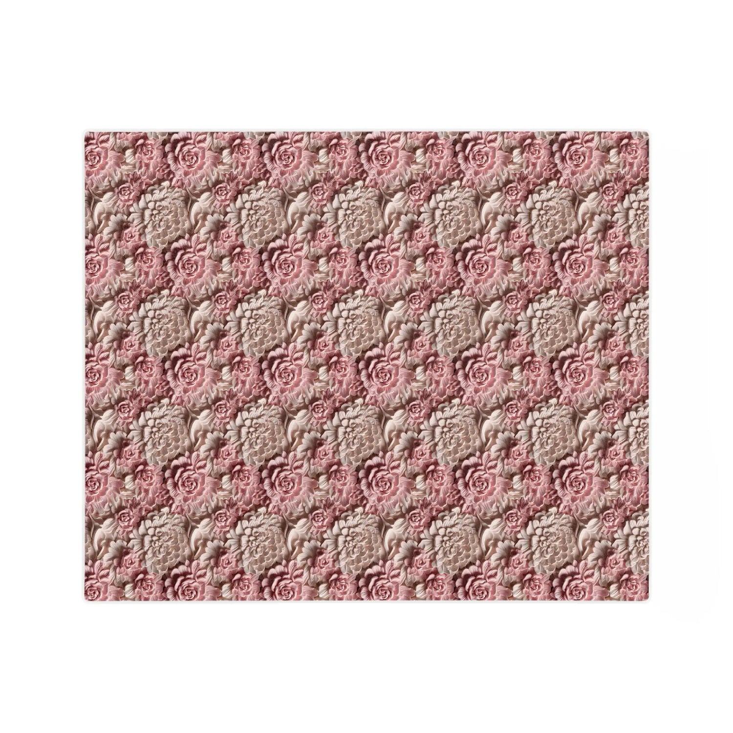 Floral Embossed Velveteen Microfiber Blanket, Cozy Throw, Soft Bed Cover, Home Decor, Gift for Her, Wedding, Birthday