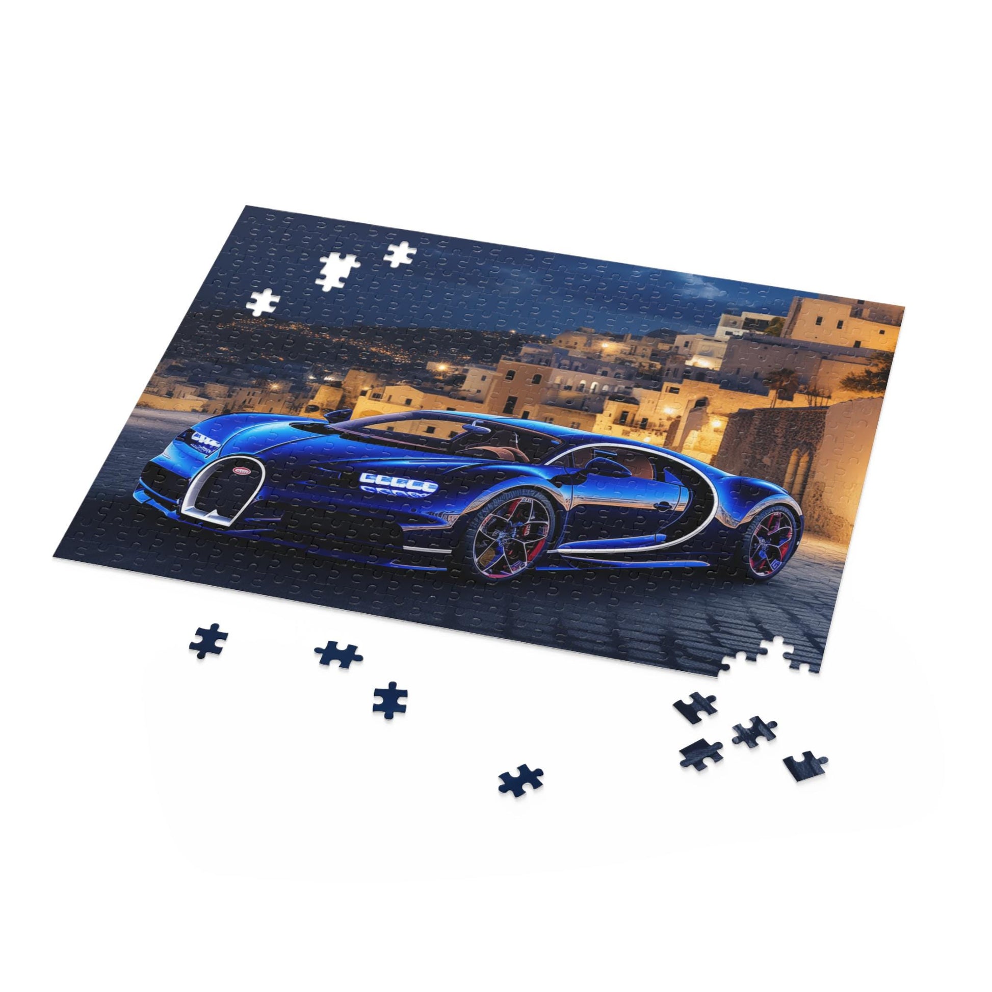 Luxury Sports Car Puzzle, Perfect Gift for Car Enthusiasts, Family Game Night, 120-500 Piece Jigsaw, Home Decor, Challenges & Fun, Bugatti