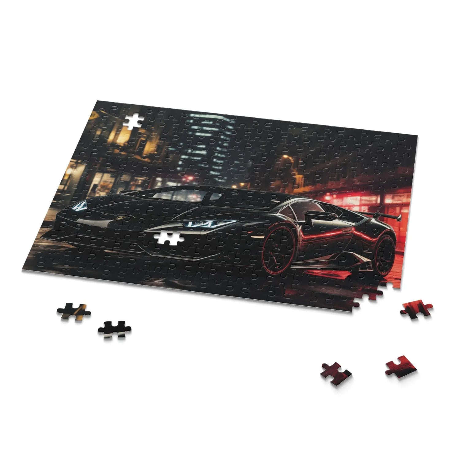 Luxury Sports Car Puzzle, Ideal Gift for Enthusiasts, 120-500 Piece Options, Perfect for Game Night, Auto Lovers, Home Decor, Lamborghini The Aurora Touch