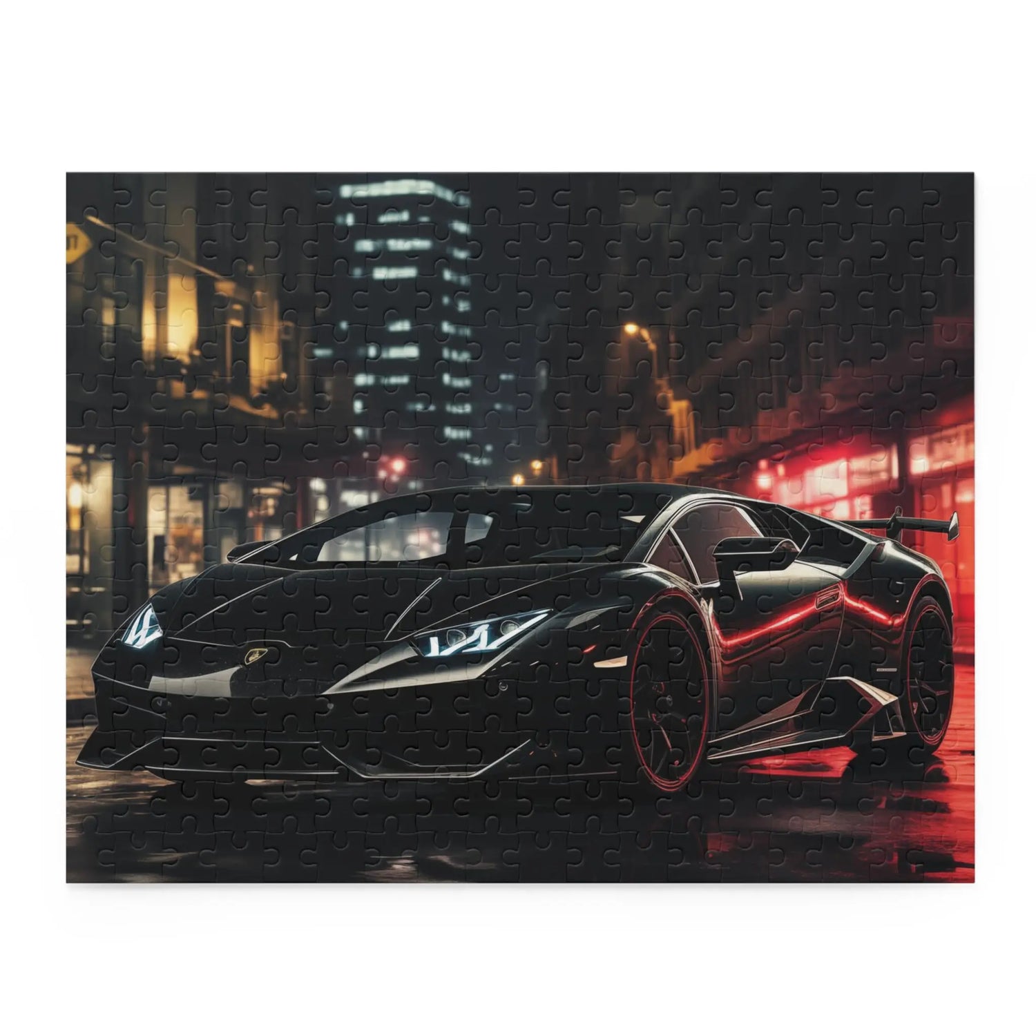 Luxury Sports Car Puzzle, Ideal Gift for Enthusiasts, 120-500 Piece Options, Perfect for Game Night, Auto Lovers, Home Decor, Lamborghini